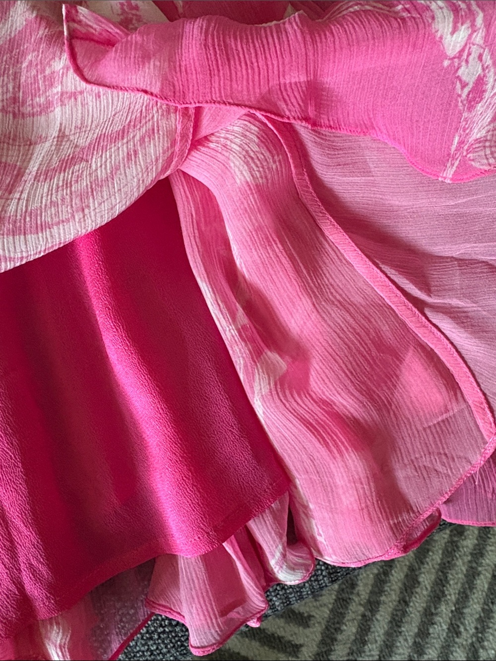 Rococo Sand Grace Mini Dress in Pink/White - Picture 5 of 9